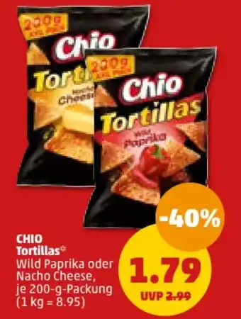 PENNY Chio Tortillas je 200-g-Packung Angebot