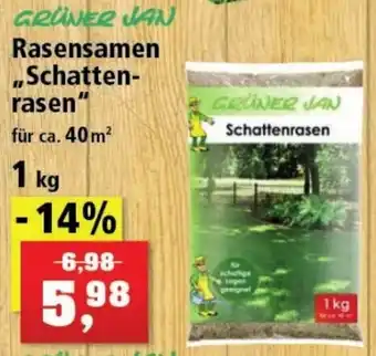 Thomas Philipps GRÜNER JAN Rasensamen „Schatten-rasen" 1 kg Angebot