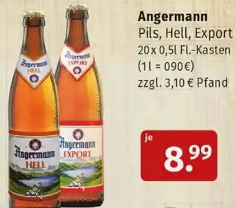 Markgrafen Angermann Pils, Hell, Export 20x 0,5l Fl.-Kasten Angebot