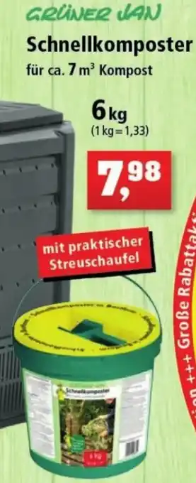 Thomas Philipps GRÜNER JAN Schnellkomposter 6kg Angebot