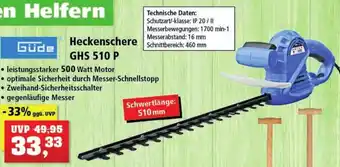 Thomas Philipps Güde Heckenschere GHS 510 P Angebot