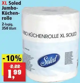 Thomas Philipps XL Soled Jumbo Küchenrolle 2-lagig, 350 Blatt Angebot