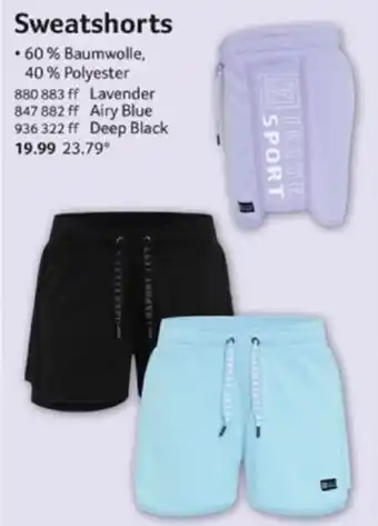 Selgros JETTE SPORT Sweatshorts Angebot