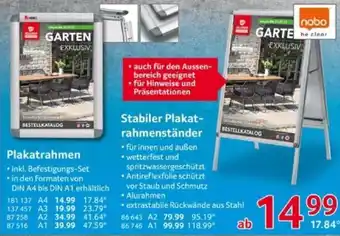 Selgros Stabiler Plakat-rahmenständer Angebot