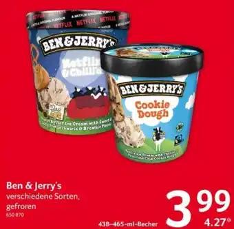 Selgros Ben & Jerry's 438-465 ml Becher Angebot