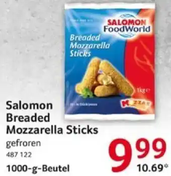 Selgros Salomon Breaded Mozzarella Sticks 1000-g-Beutel Angebot