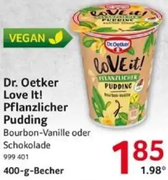 Selgros Dr. Oetker Love It! Pflanzlicher Pudding 400-g-Becher Angebot