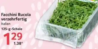 Selgros Facchini Rucola verzehrfertig 125-g-Schale Angebot