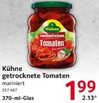 Selgros Kühne Sonnengetrocknete Tomaten 370-ml-Glas Angebot