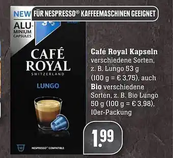 Scheck-in-Center Café Royal Kapseln Angebot