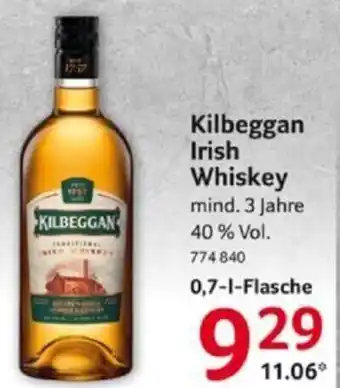 Selgros Kilbeggan Irish Whiskey 0,7 L Flasche Angebot