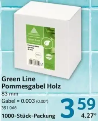 Selgros Green Line Pommesgabel Holz 1000-Stück-Packung Angebot