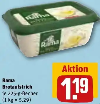 REWE Rama Brotaufstrich 225-g-Becher Angebot