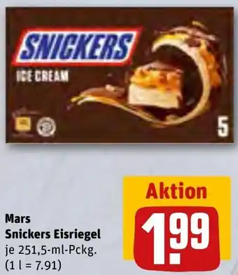 REWE Mars Snickers Eisriegel 251,5 ml Pckg. Angebot