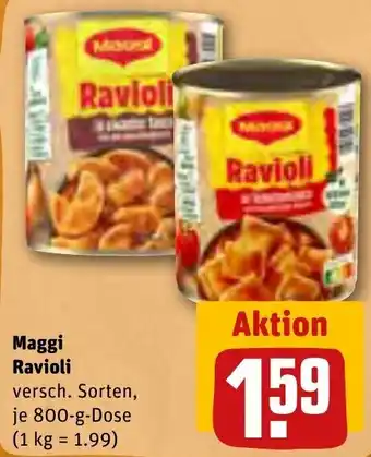 REWE Maggi Ravioli 800-g-Dose Angebot