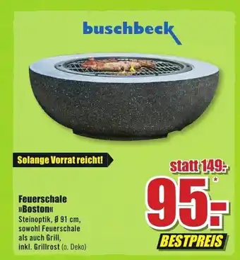 B1 Discount Baumarkt buschbeck Feuerschale »Boston" Angebot