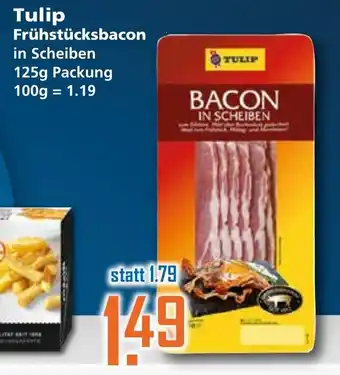 Klaas und Kock Tulip Frühstücksbacon in Scheiben 125g Angebot