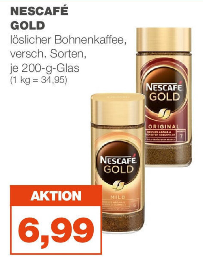 mein real NESCAFE GOLD je 200-g-Glas Angebot