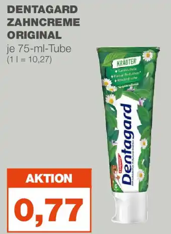 mein real DENTAGARD ZAHNCREME ORIGINAL je 75-ml-Tube (11 = 10,27) Angebot