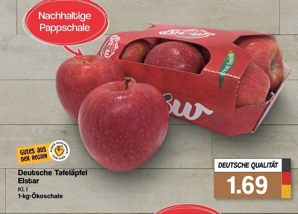 Famila Nord West Deutsche Tafeläpfel Elstar 1-kg-Ökoschale Angebot