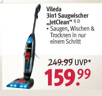 Rossmann Vileda 3in1 Saugwischer JetClean Angebot