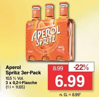 Famila Nord West Aperol Spritz 3er-Pack 10,5 % Vol. 3*200ml Angebot