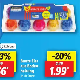 Lidl Bunte Eier aus Boden-haltung Angebot