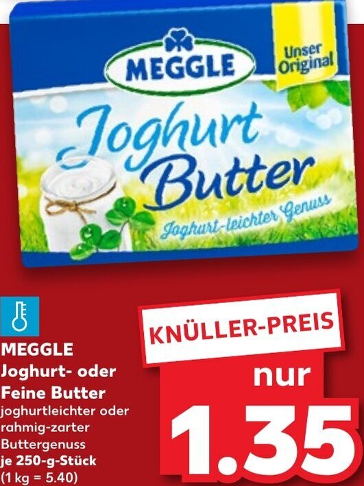 MEGGLE Joghurt oder Feine Butter 250g Angebot bei Kaufland