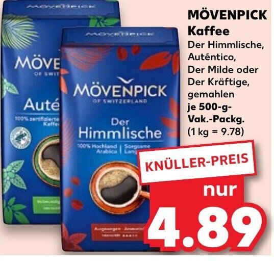 Kaufland MÖVENPICK Kaffee 500g Angebot