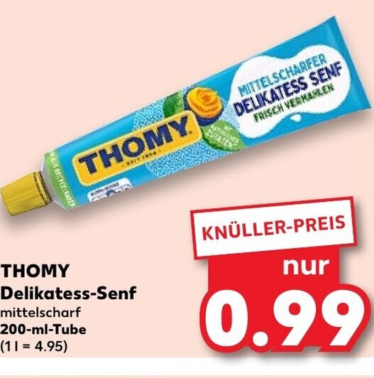 Kaufland THOMY Delikatess-Senf 200ml Angebot