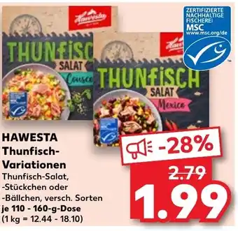 Kaufland HAWESTA Thunfisch-Variationen 110-160g Angebot