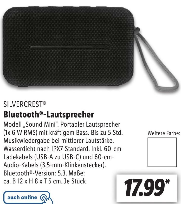Lidl Bluetooth®-Lautsprecher Angebot
