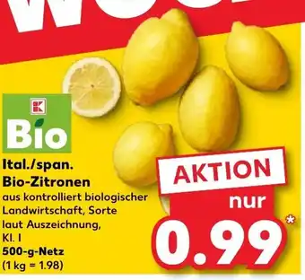 Kaufland Ital./span. Bio-Zitronen 500g Angebot