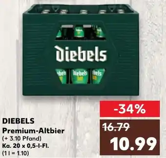 Kaufland DIEBELS Premium-Altbier 20x0,5fl Angebot