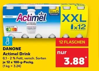 Kaufland DANONE Actimel Drink 12x100g Packg Angebot
