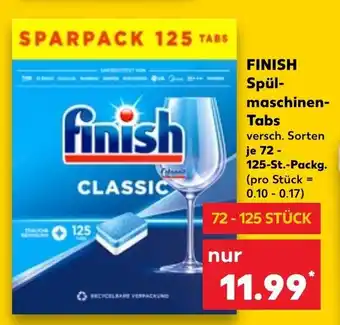 Kaufland FINISH Spül-maschinen-Tabs 125st Angebot