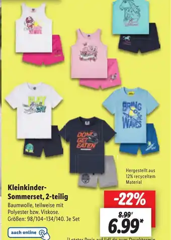 Lidl Kleinkinder-Sommerset, 2-teilig Angebot