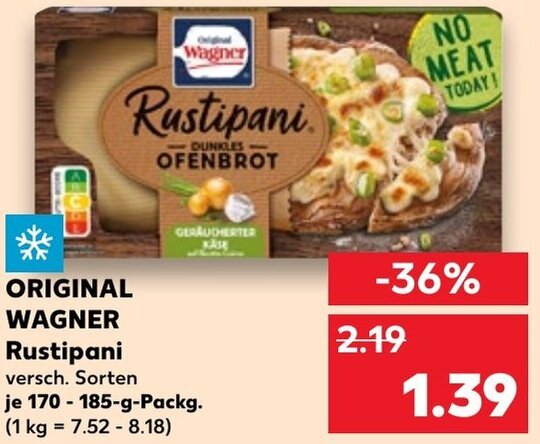 Kaufland ORIGINAL Wagner Rustipani 170-185gPackg Angebot