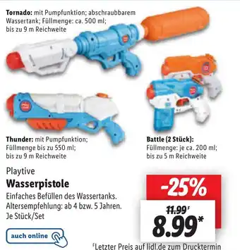 Lidl Playtive Wasserpistole Angebot