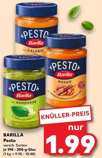 Kaufland BARILLA Pesto 190-200g Glass Angebot