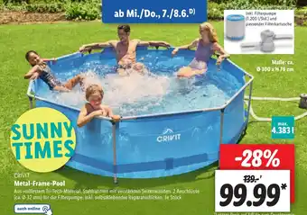 Lidl CRIVIT Metal-Frame-Pool Angebot