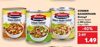 Kaufland Sonnen Bassermann Eintopf 800g Angebot
