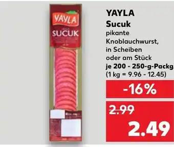 Kaufland YAYLA Sucuk 200-250g Angebot