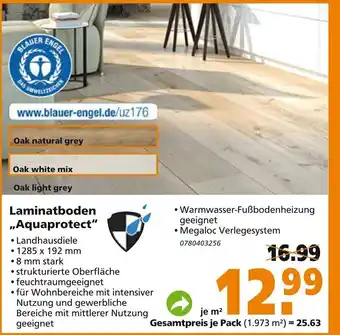 Globus Baumarkt Laminatboden Aquaprotect Angebot