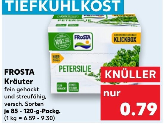 Kaufland FROSTA Kräuter 120g Angebot