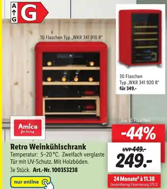 Lidl Retro Weinkühlschrank Angebot