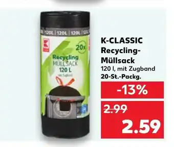 Kaufland K-CLASSIC Recycling-Müllsack 20 St Angebot