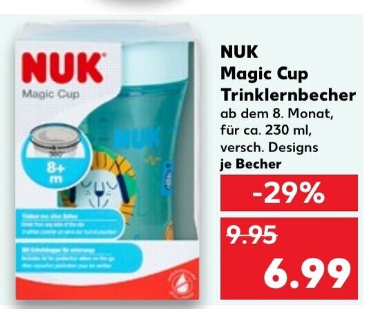 Kaufland NUK Magic Cup Trinklernbecher 230ml Angebot