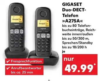 Kaufland GIGASET Duo-DECT-Telefon >>A275A<<< Angebot