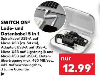 Kaufland SWITCH ONⓇ Lade- und Datenkabel 5 in 1 Angebot